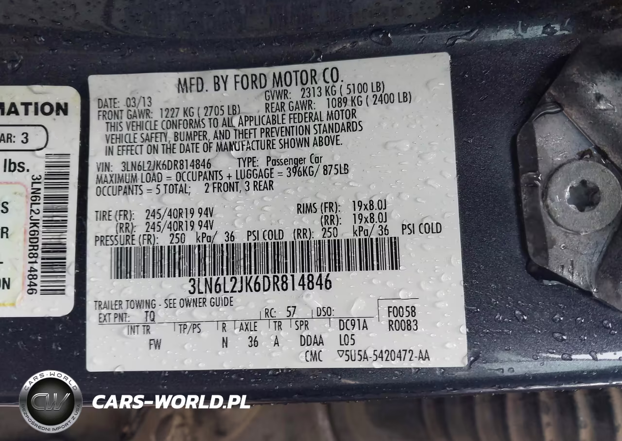 2013 Lincoln Mkz VIN:3LN6L2JK6DR814846 - 9
