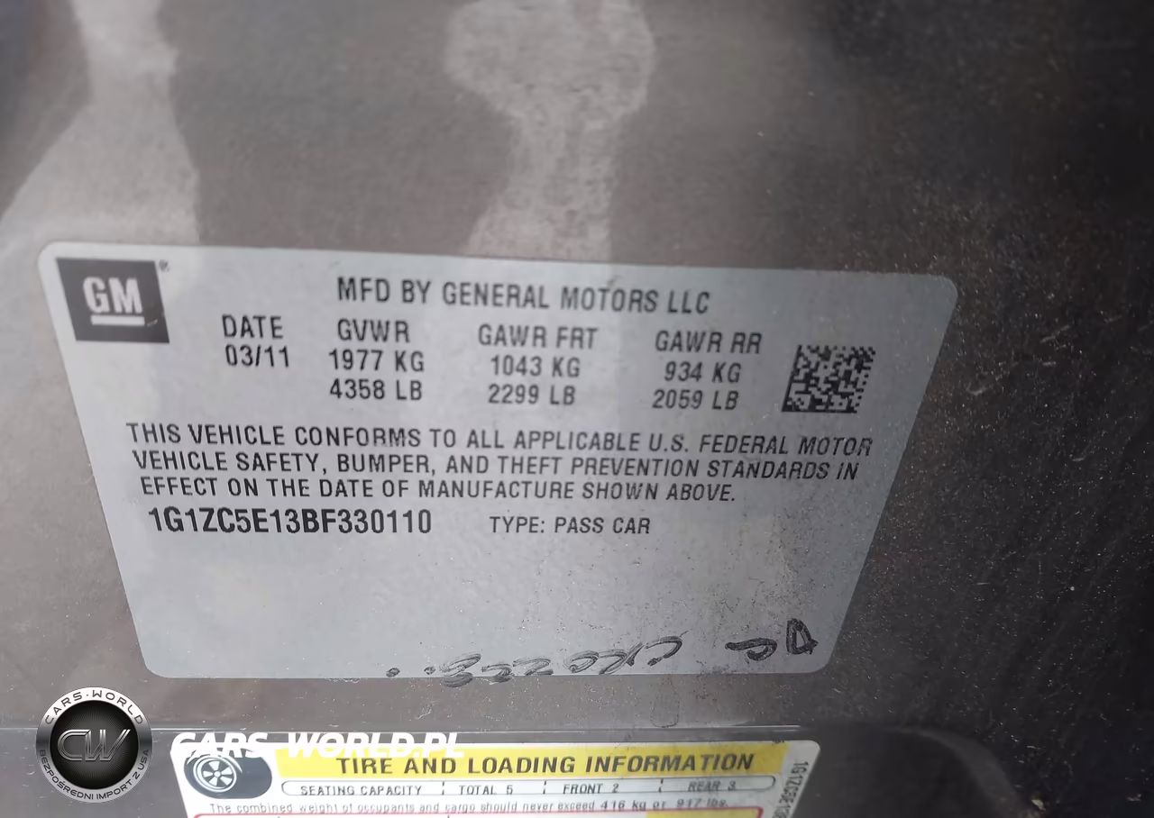 2011 Chevrolet Malibu 1Lt VIN:1G1ZC5E13BF330110 - 9