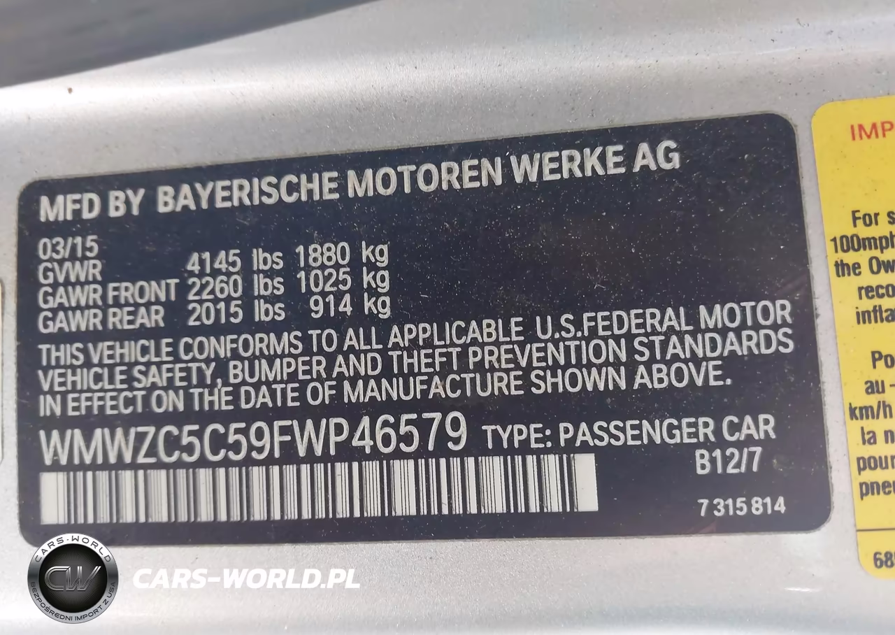2015 Mini Countryman Cooper S VIN:WMWZC5C59FWP46579 - 9