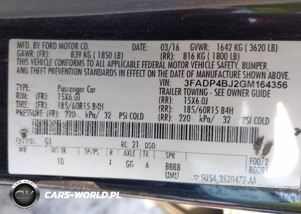 2016 Ford Fiesta Se VIN:3FADP4BJ2GM164356 - 9
