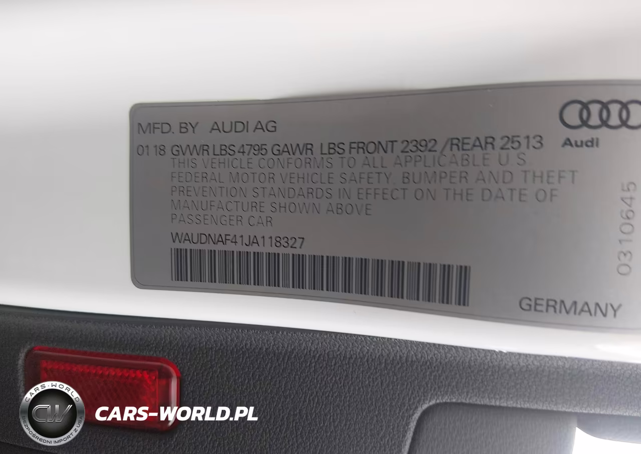 2018 Audi A4 2.0T Premium-2.0T Tech Premium VIN:WAUDNAF41JA118327 - 9
