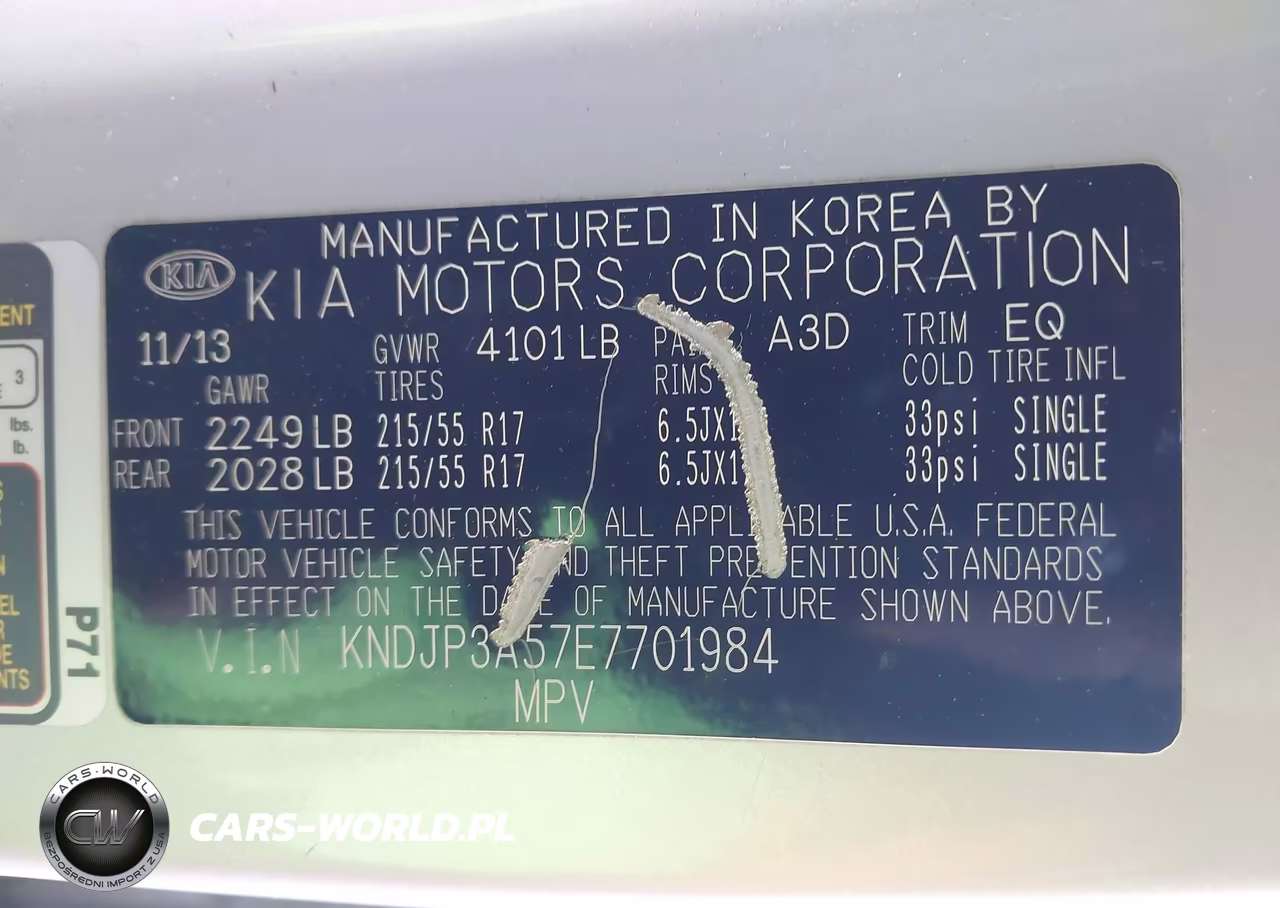2014 Kia Soul + VIN:KNDJP3A57E7701984 - 9