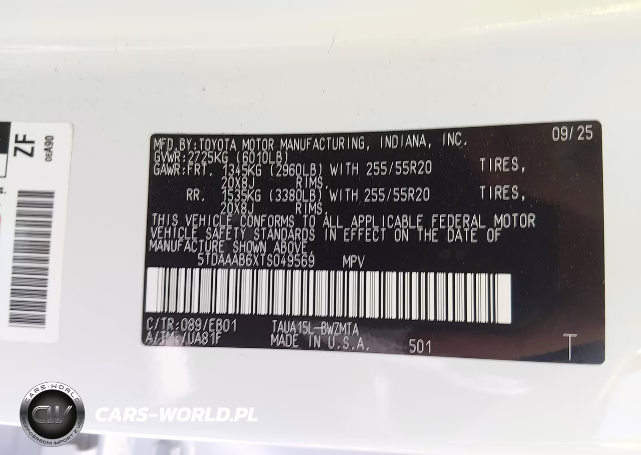 2026 Lexus Tx 350 Premium VIN:5TDAAAB6XTS049569 - 9