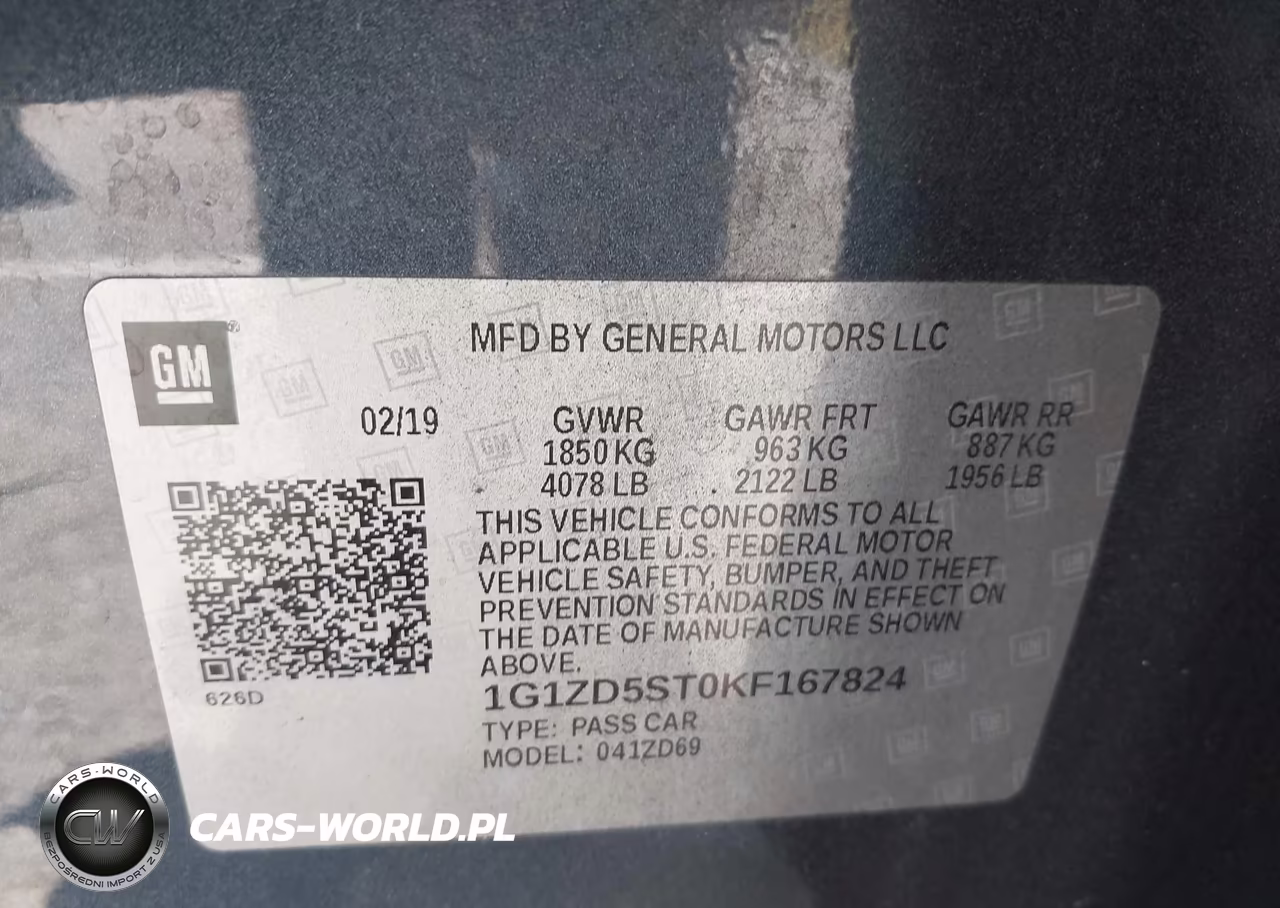 2019 Chevrolet Malibu Lt VIN:1G1ZD5ST0KF167824 - 9