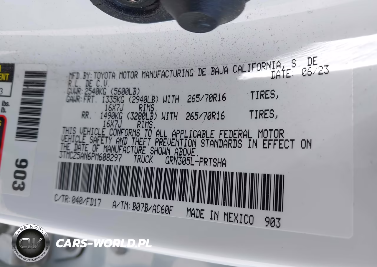 2023 Toyota Tacoma Trd Off Road VIN:3TMCZ5AN6PM608297 - 9