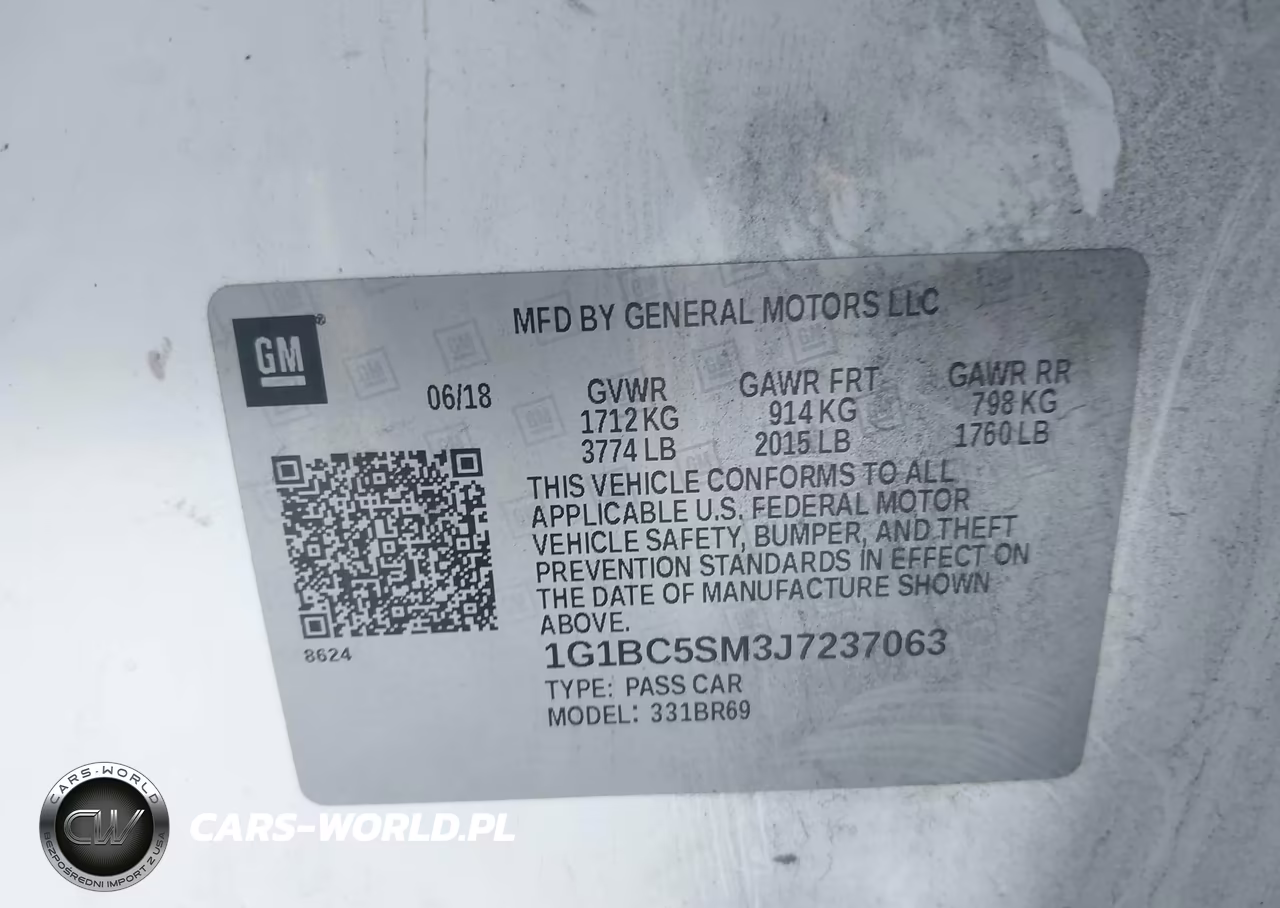 2018 Chevrolet Cruze Ls Auto VIN:1G1BC5SM3J7237063 - 9