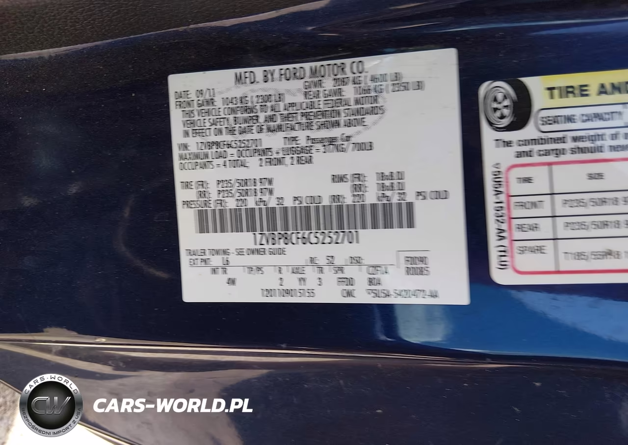 2012 Ford Mustang Gt Premium VIN:1ZVBP8CF6C5252701 - 9