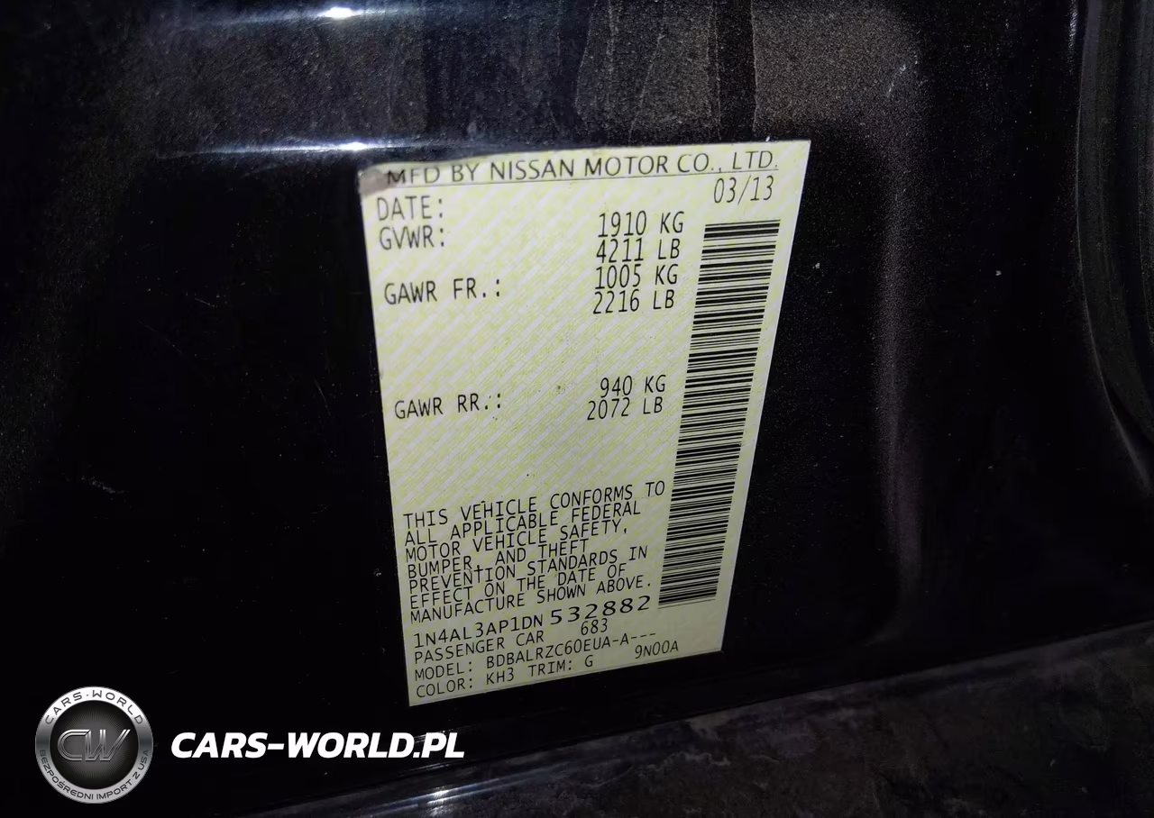 2013 Nissan Altima 2.5 S VIN:1N4AL3AP1DN532882 - 9