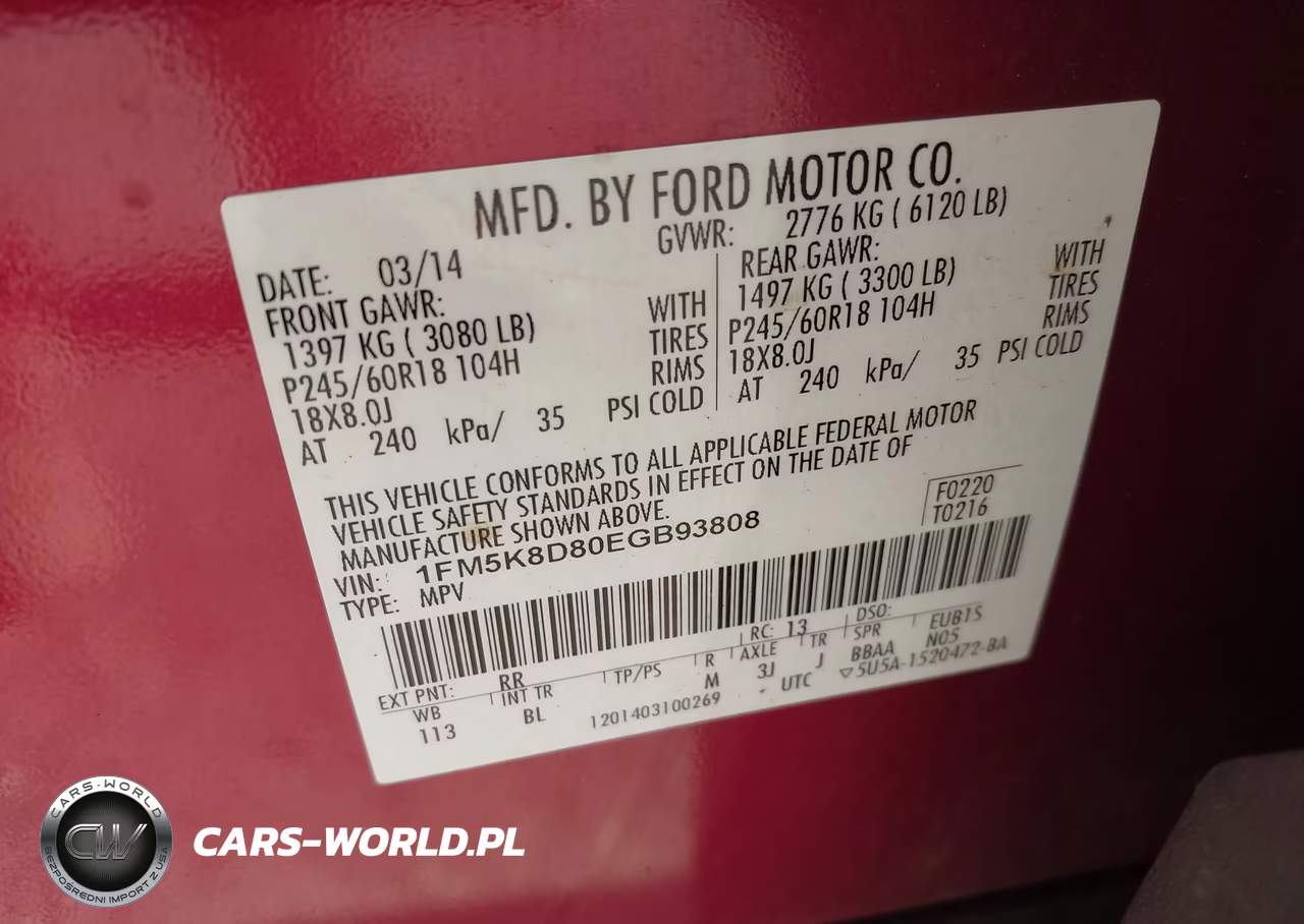 2014 Ford Explorer Xlt VIN:1FM5K8D80EGB93808 - 9