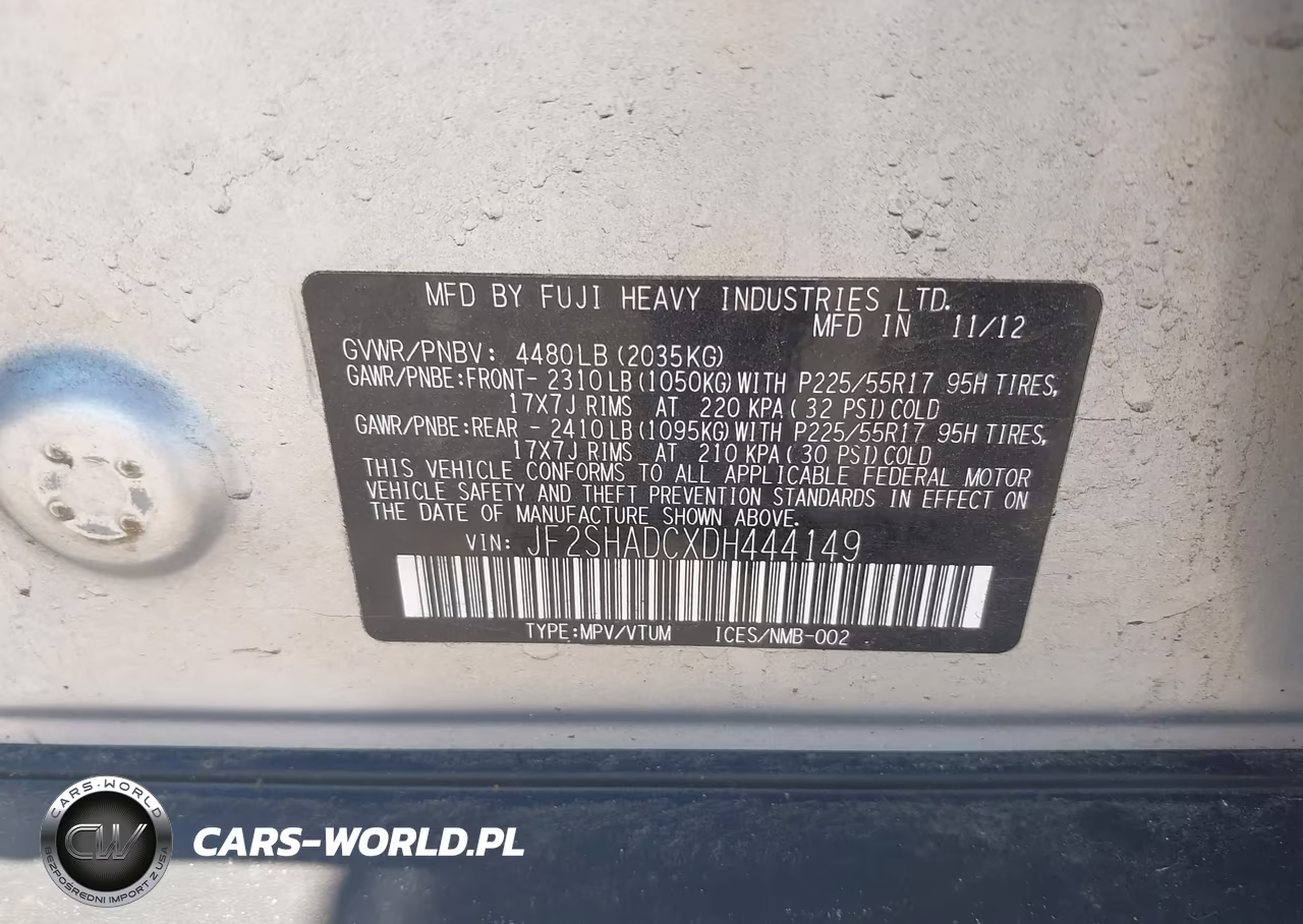 2013 Subaru Forester 2.5X Premium VIN:JF2SHADCXDH444149 - 9