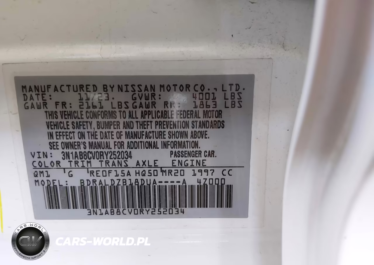 2024 Nissan Sentra Sv Xtronic Cvt VIN:3N1AB8CV0RY252034 - 9