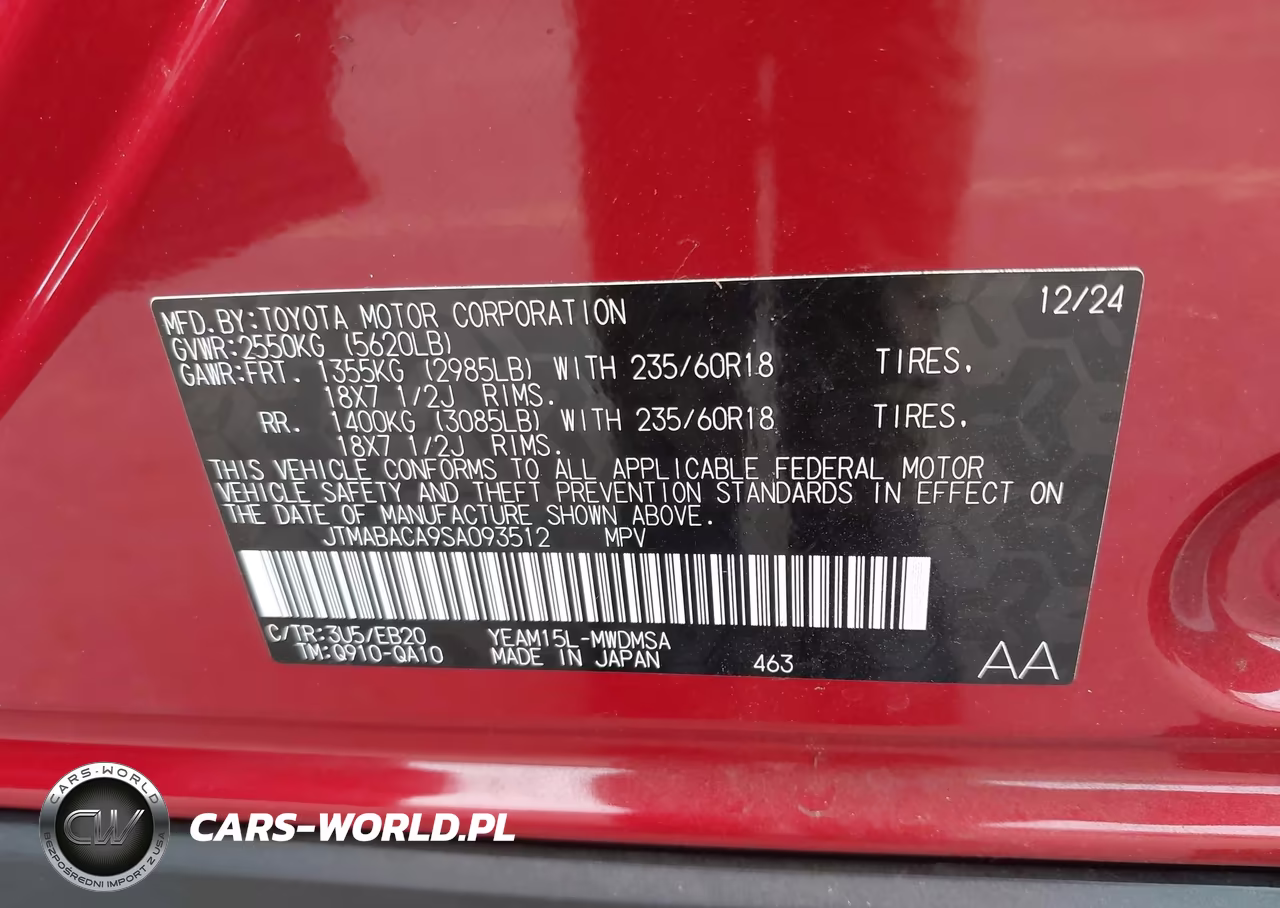 2025 Toyota Bz4X Xle VIN:JTMABACA9SA093512 - 9