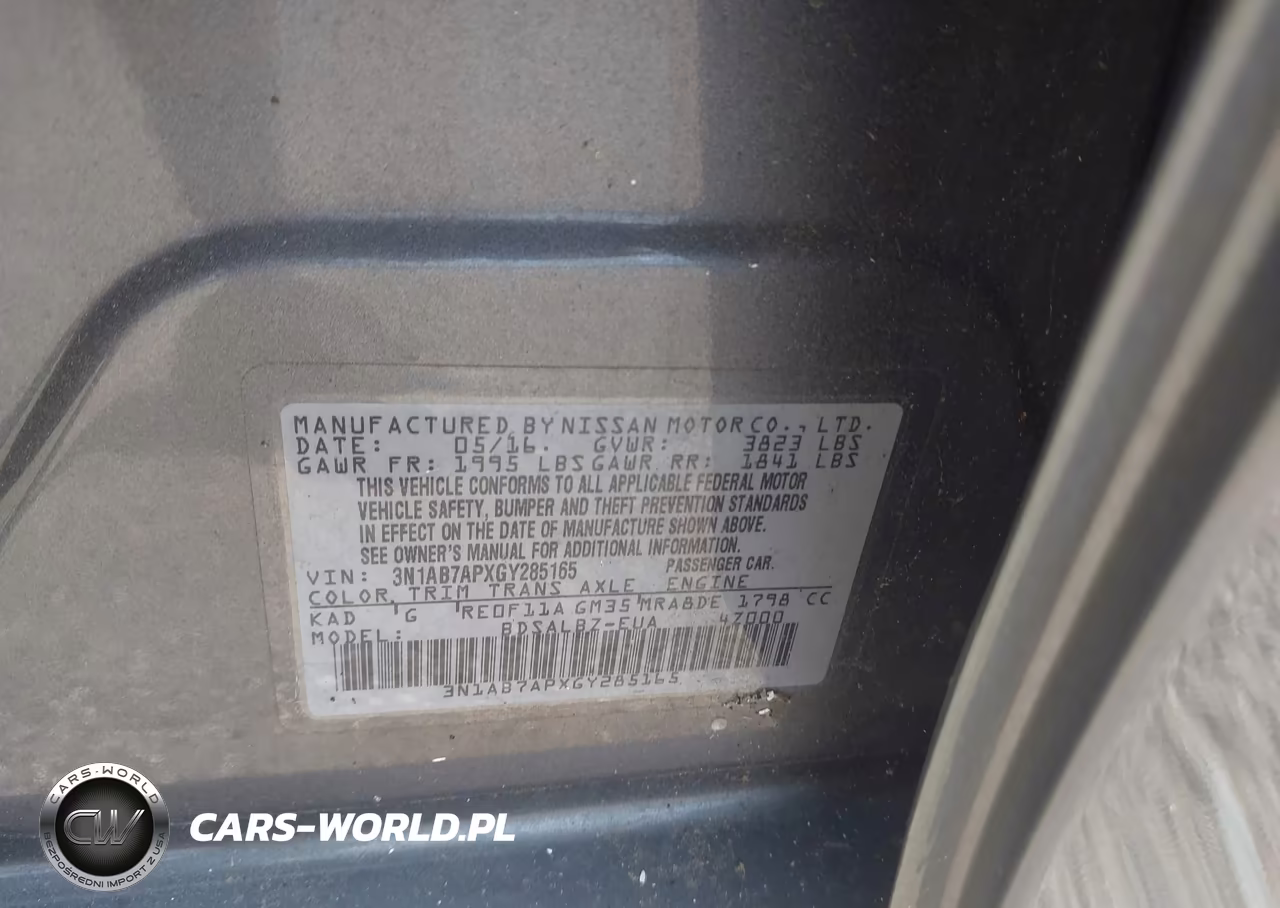 2016 Nissan Sentra Fe+ S-S-Sl-Sr-Sv VIN:3N1AB7APXGY285165 - 9