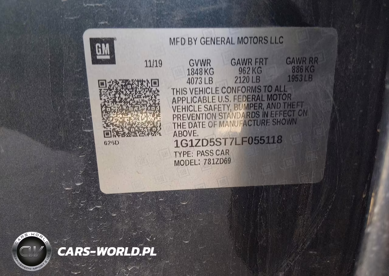 2020 Chevrolet Malibu Fwd Lt VIN:1G1ZD5ST7LF055118 - 9
