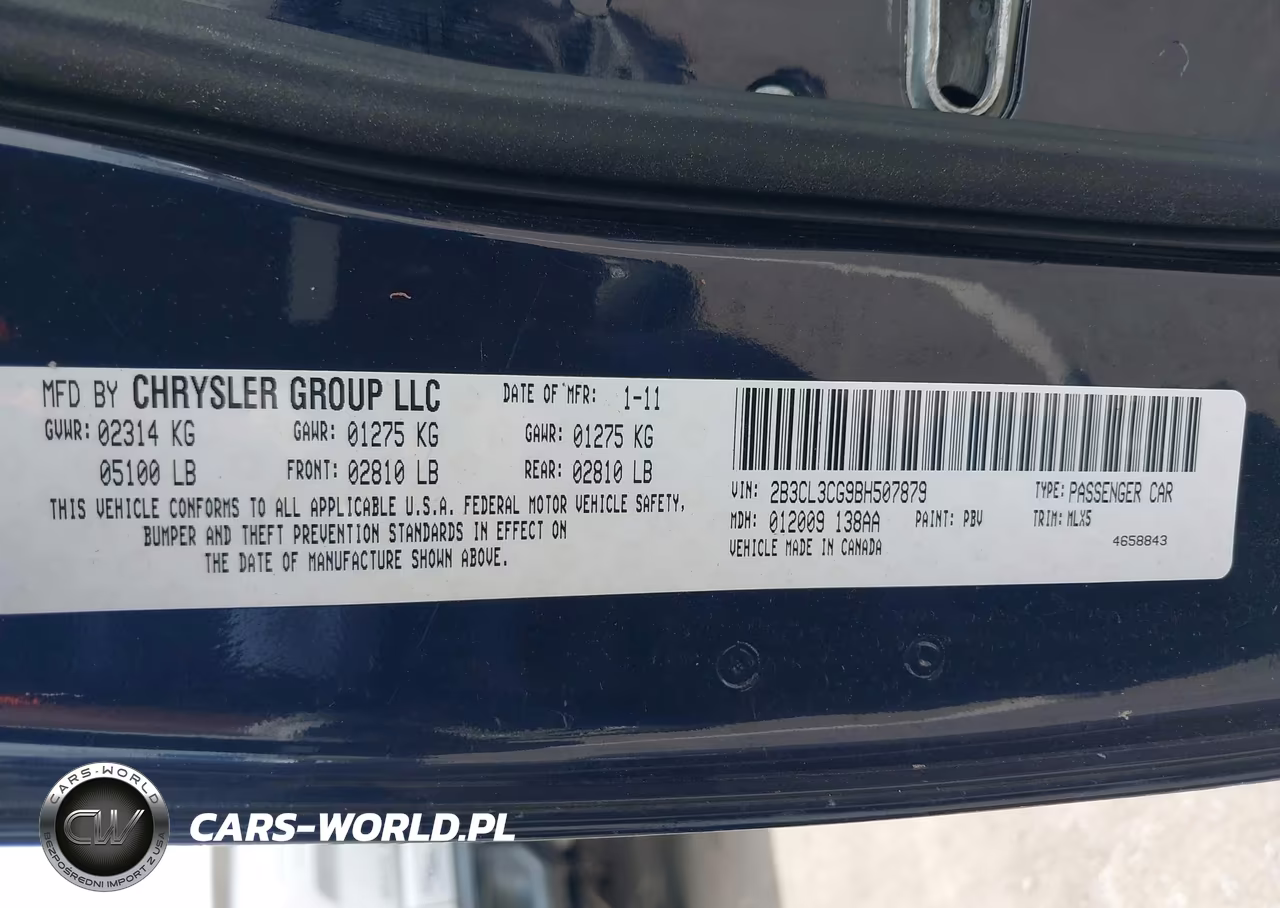 2011 Dodge Charger Rallye Plus VIN:2B3CL3CG9BH507879 - 9