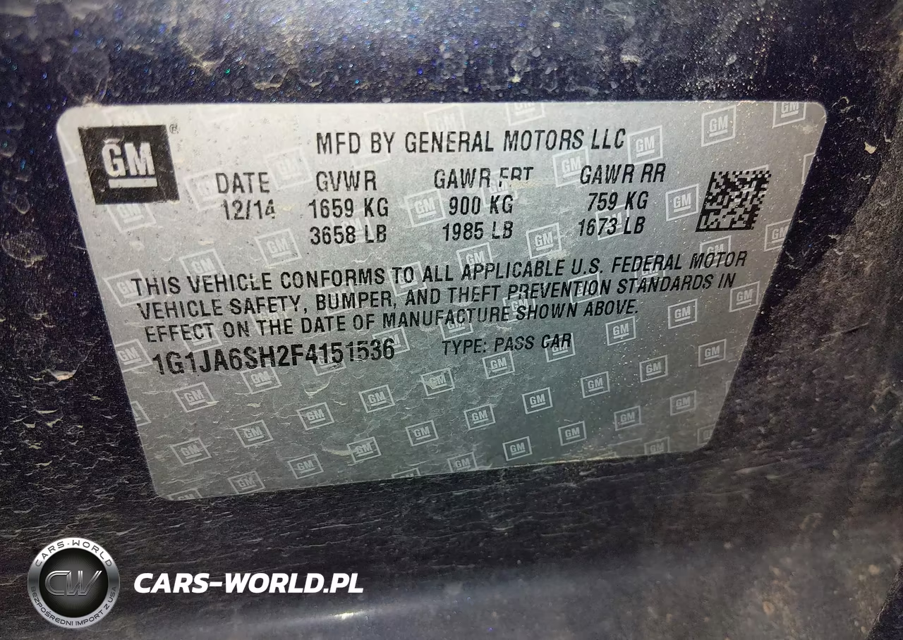 2015 Chevrolet Sonic Ls Auto VIN:1G1JA6SH2F4151536 - 9