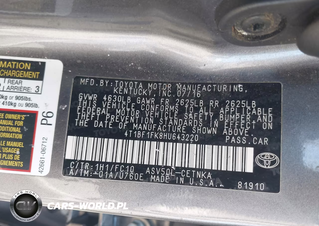 2017 Toyota Camry Le VIN:4T1BF1FK8HU643220 - 9
