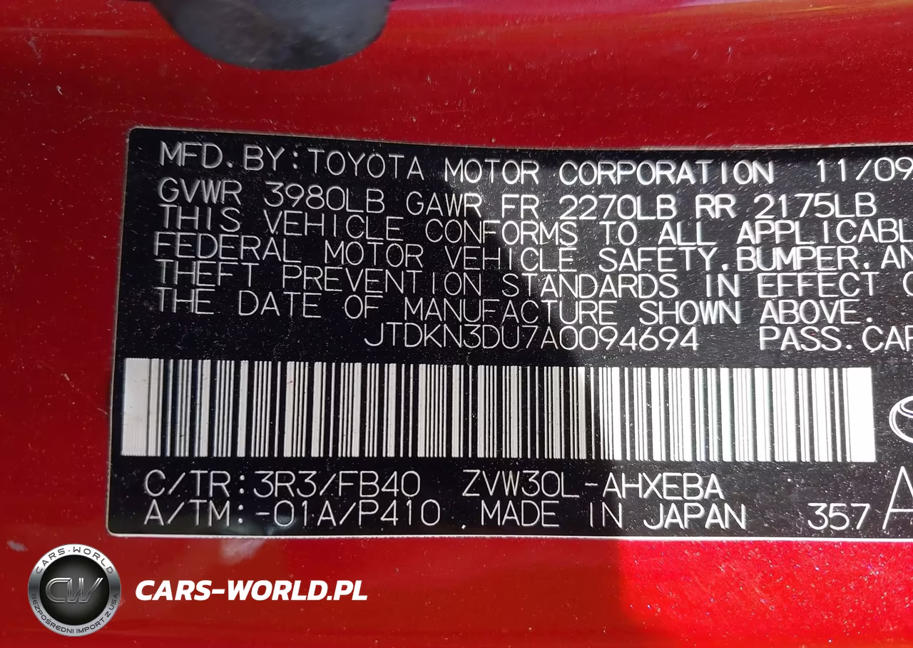 2010 Toyota Prius Iii VIN:JTDKN3DU7A0094694 - 9