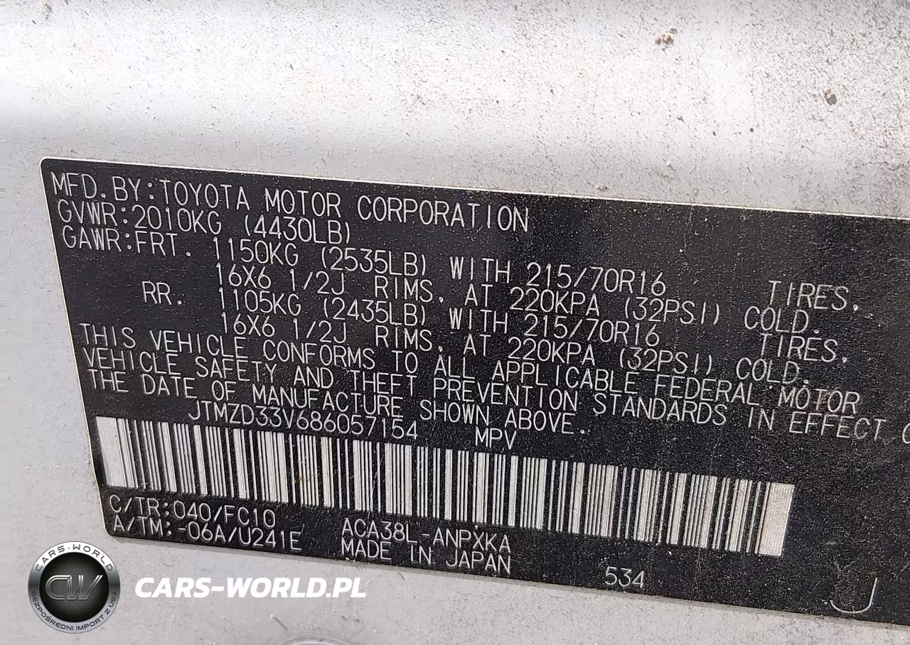 2008 Toyota Rav4 VIN:JTMZD33V686057154 - 9