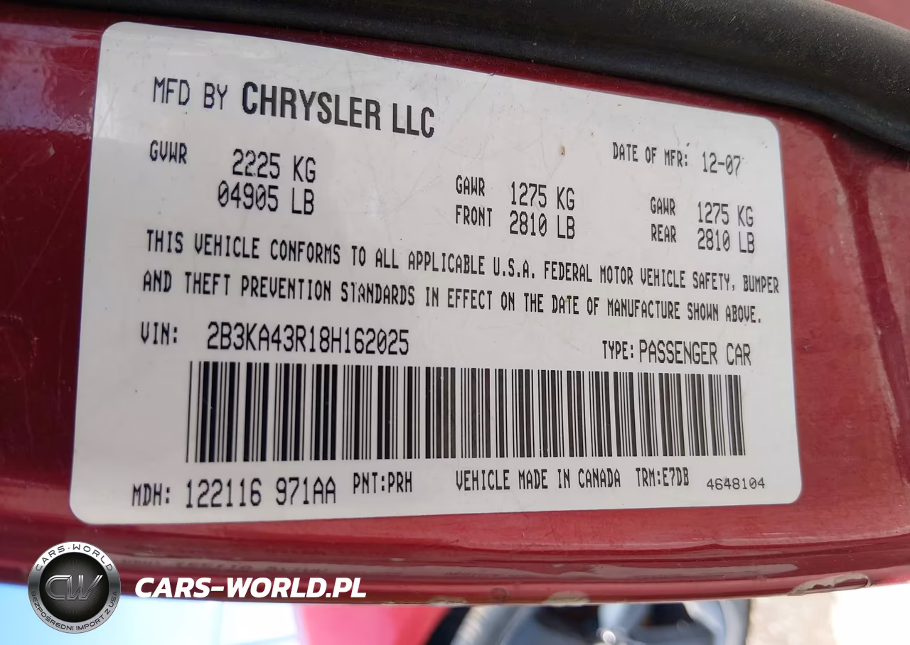 2008 Dodge Charger VIN:2B3KA43R18H162025 - 9