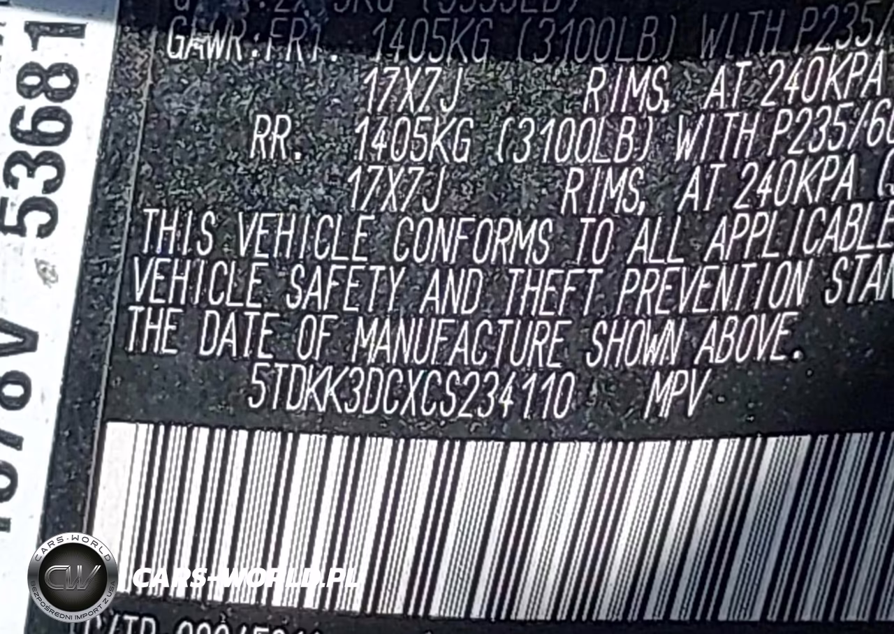 2012 Toyota Sienna Le V6 8 Passenger VIN:5TDKK3DCXCS234110 - 9
