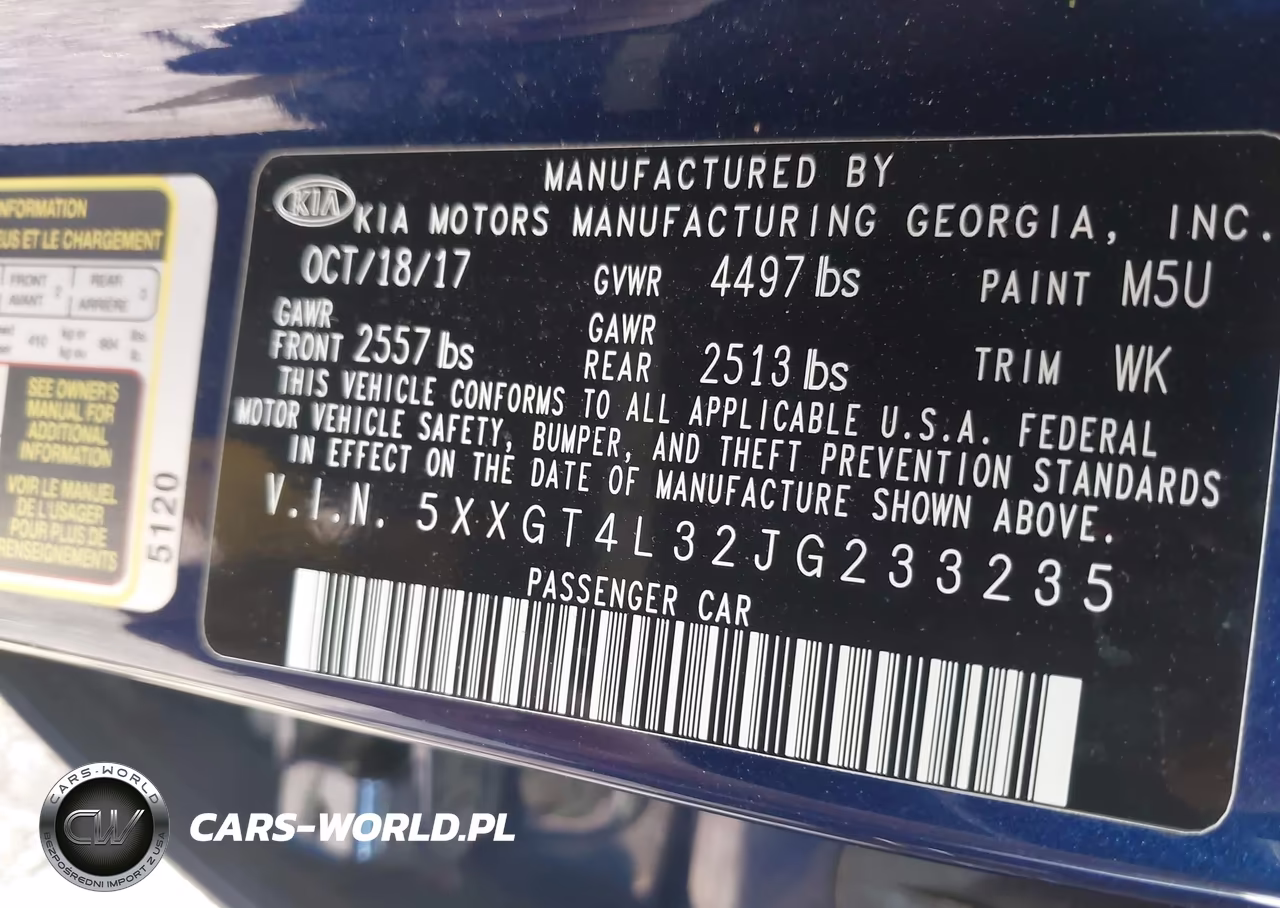 2018 Kia Optima Lx VIN:5XXGT4L32JG233235 - 9