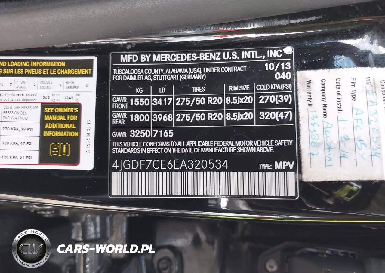 2014 Mercedes-Benz Gl 450 4Matic VIN:4JGDF7CE6EA320534 - 9