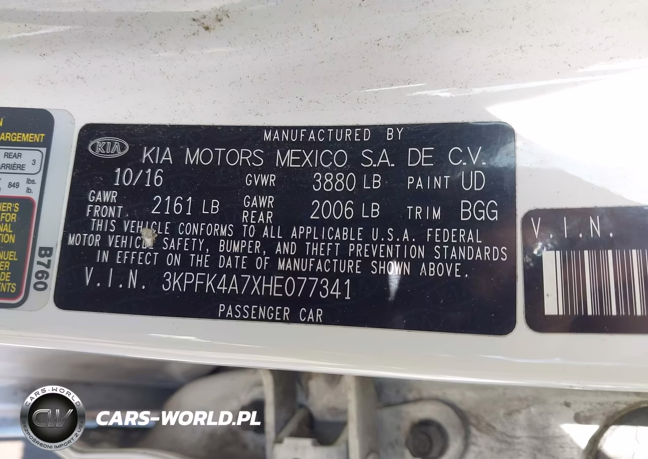 2017 Kia Forte Lx VIN:3KPFK4A7XHE077341 - 9