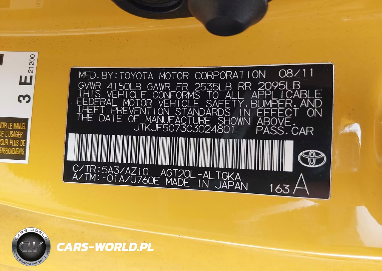 2012 Scion Tc Release Series 7.0 VIN:JTKJF5C73C3024801 - 9