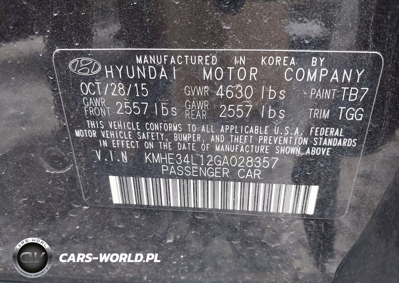 2016 Hyundai Sonata Hybrid Limited VIN:KMHE34L12GA028357 - 9