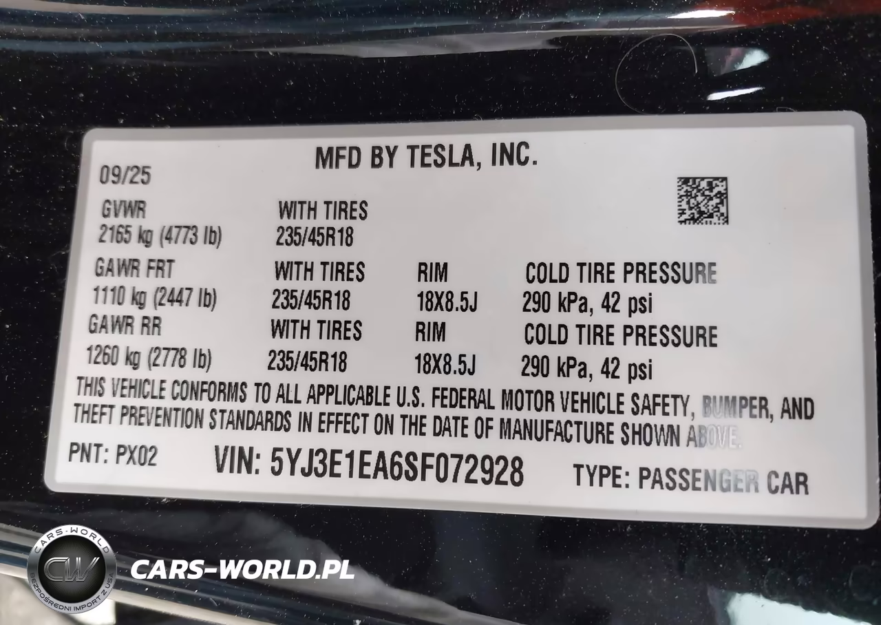 2025 Tesla Model 3 Long Range Rear-Wheel Drive-Standard Rear-Wheel Drive VIN:5YJ3E1EA6SF072928 - 9