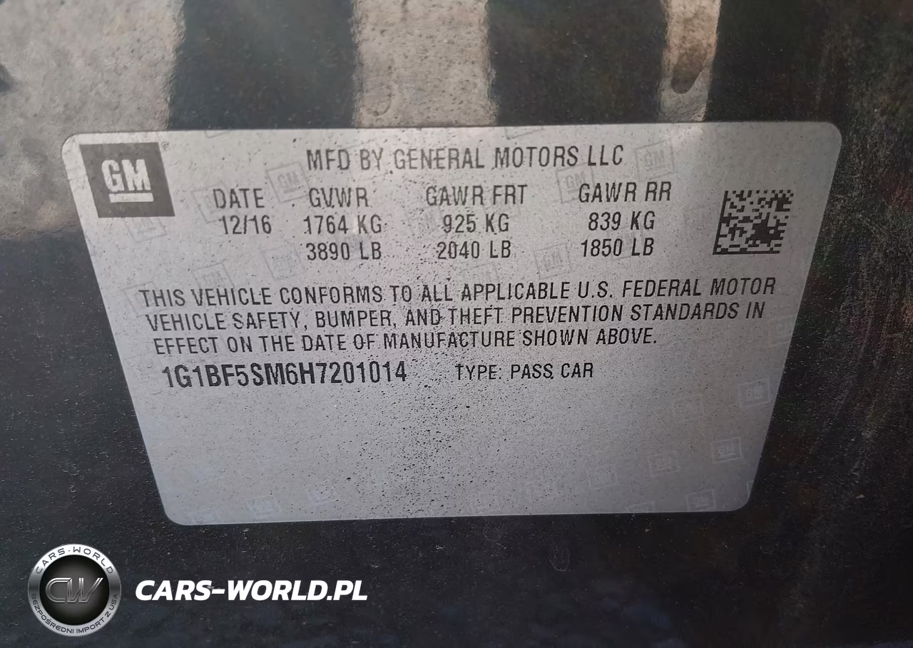 2017 Chevrolet Cruze Premier Auto VIN:1G1BF5SM6H7201014 - 9