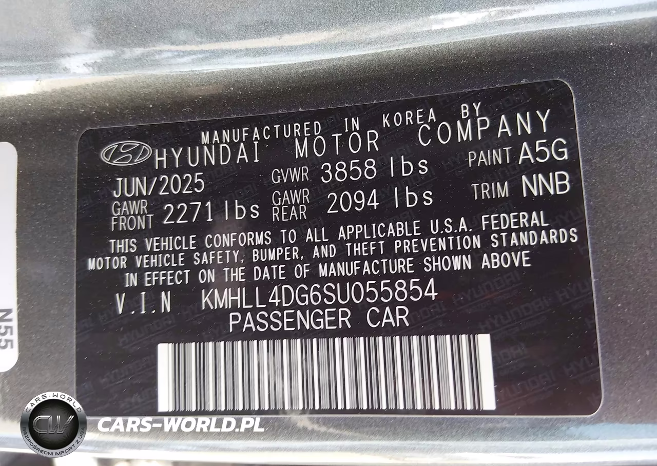 2025 Hyundai Elantra Se VIN:KMHLL4DG6SU055854 - 9