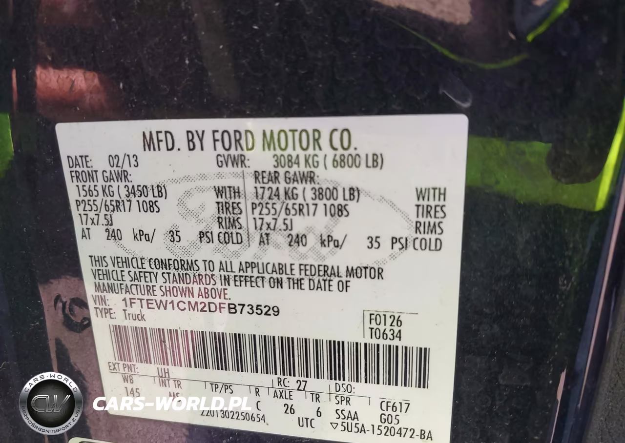 2013 Ford F-150 Xlt VIN:1FTEW1CM2DFB73529 - 9