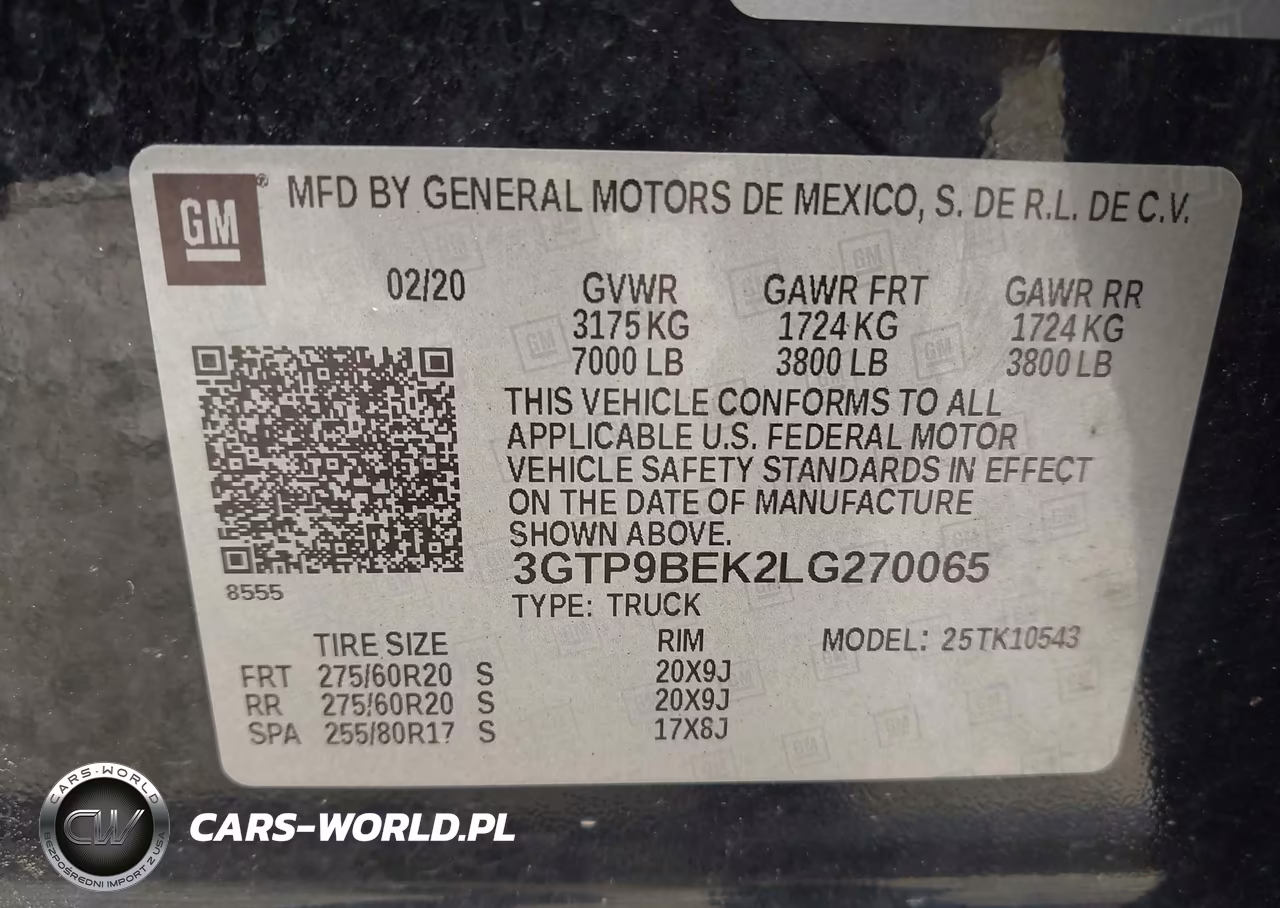 2020 GMC Sierra 1500 4Wd Short Box Sle VIN:3GTP9BEK2LG270065 - 9