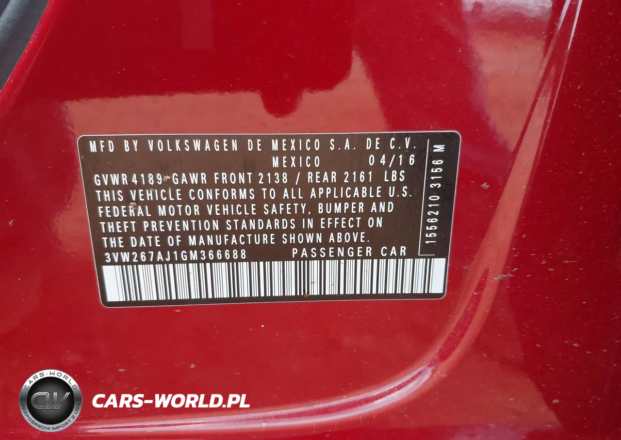 2016 Volkswagen Jetta 1.4T S VIN:3VW267AJ1GM366688 - 9