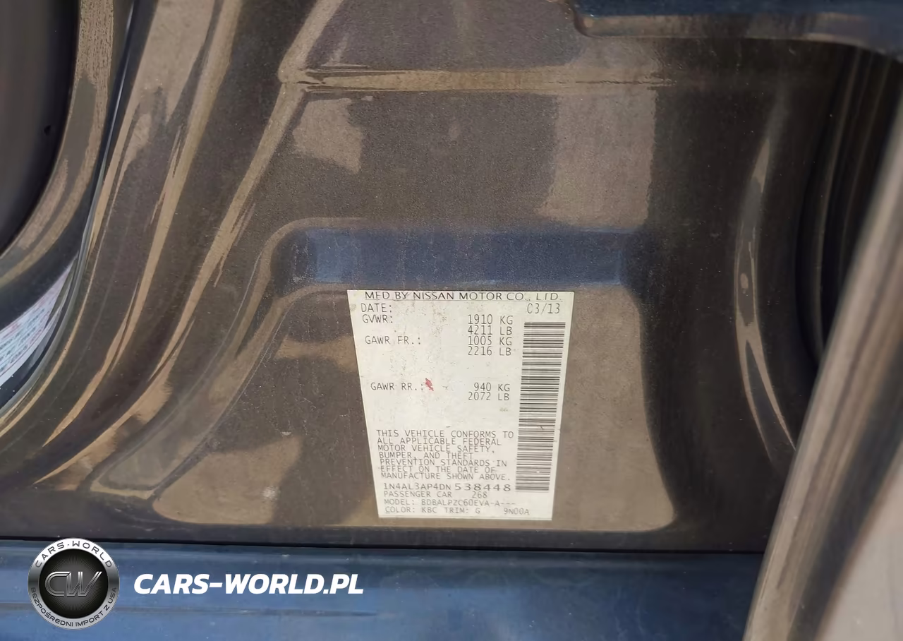 2013 Nissan Altima 2.5 VIN:1N4AL3AP4DN538448 - 9