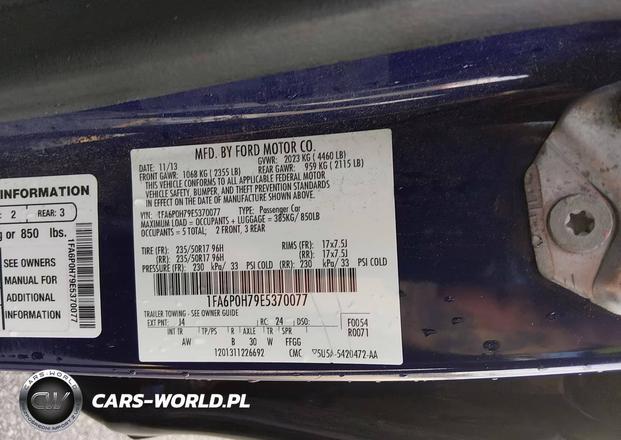 2014 Ford Fusion Se VIN:1FA6P0H79E5370077 - 9