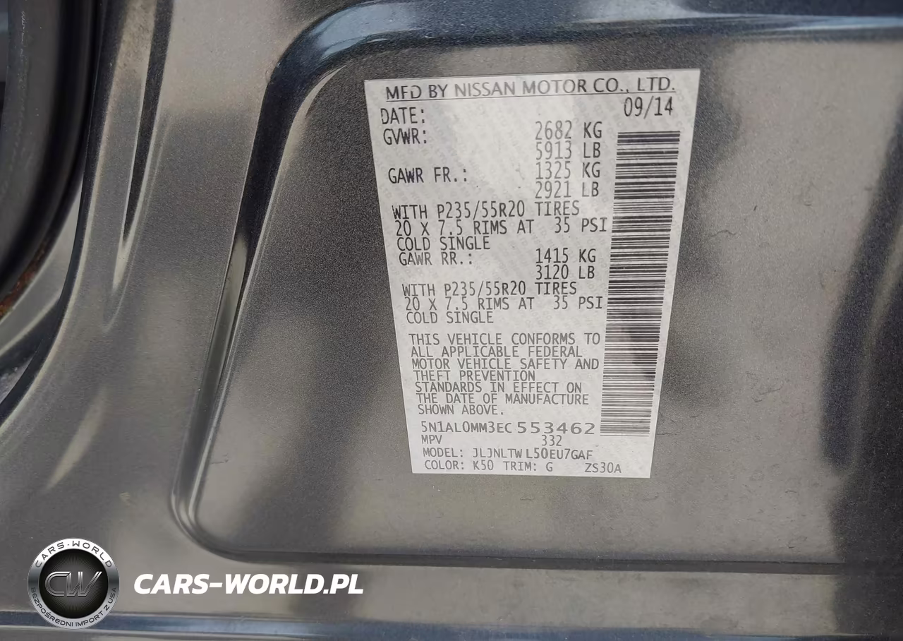 2014 Infiniti Qx60 VIN:5N1AL0MM3EC553462 - 9
