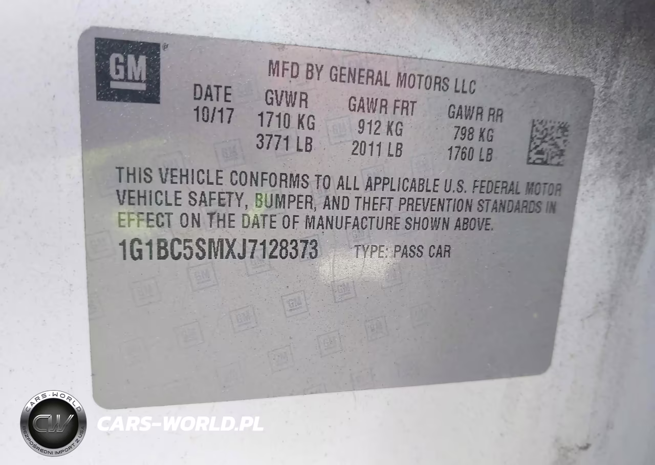 2018 Chevrolet Cruze Ls Auto VIN:1G1BC5SMXJ7128373 - 9