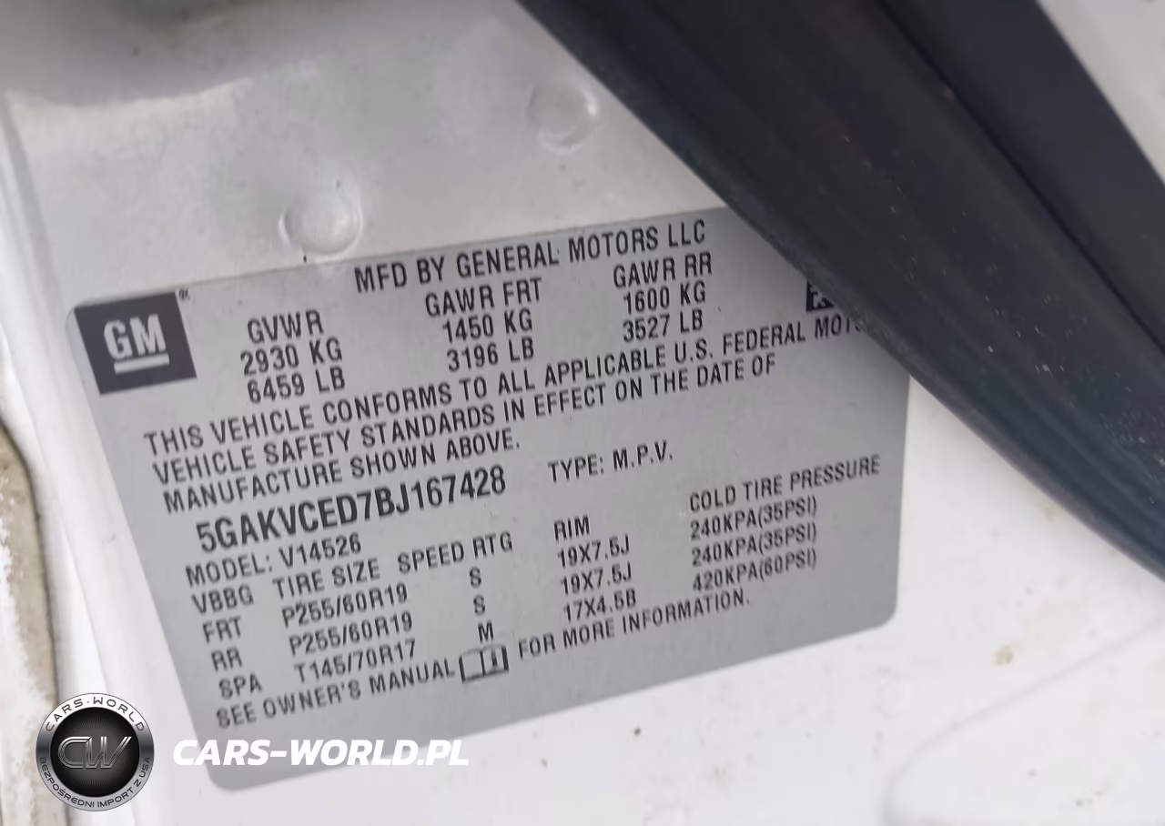2011 Buick Enclave 2Xl VIN:5GAKVCED7BJ167428 - 9