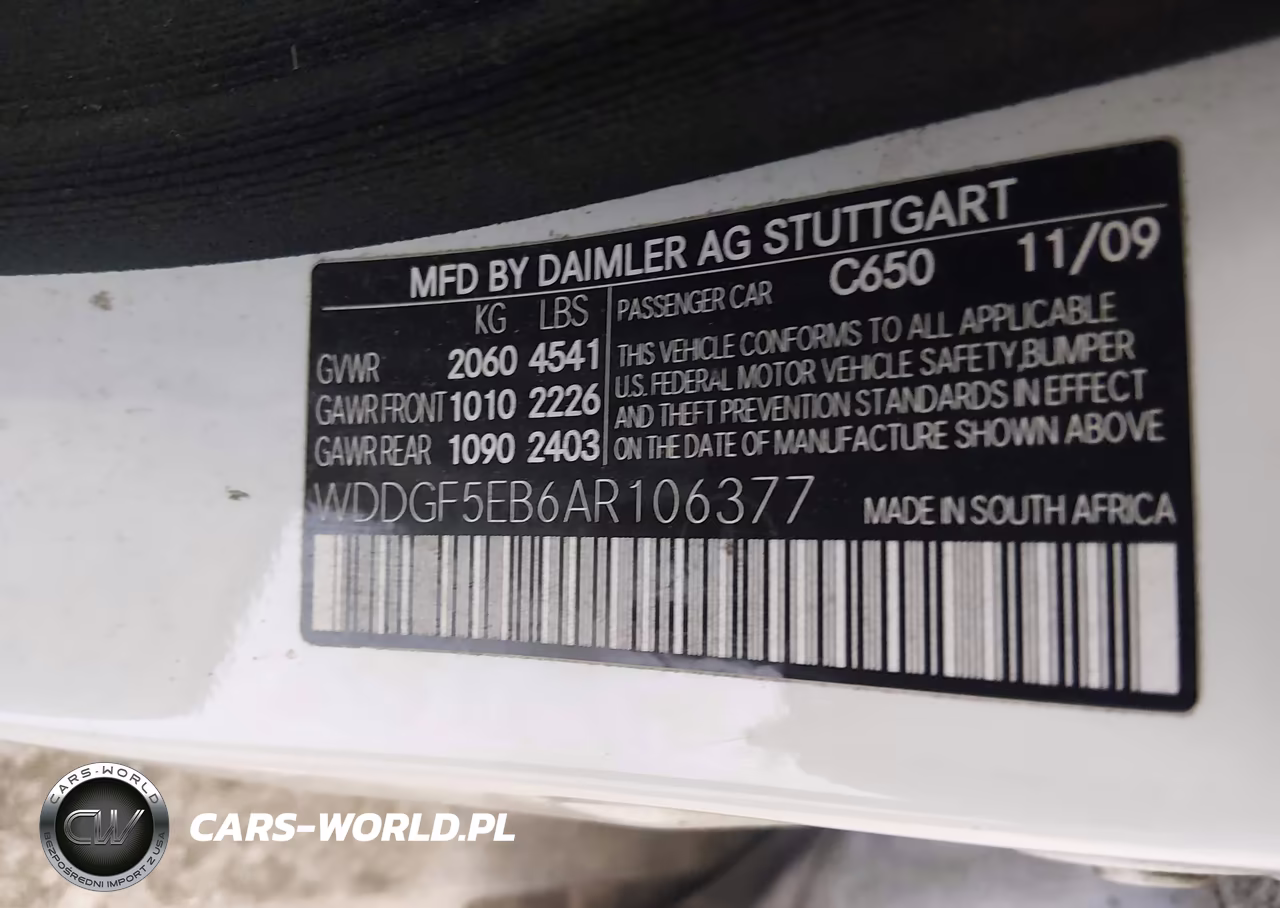 2010 Mercedes-Benz C 300 Luxury-Sport VIN:WDDGF5EB6AR106377 - 9