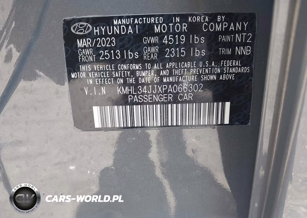 2023 Hyundai Sonata Hybrid Sel VIN:KMHL34JJXPA066302 - 9