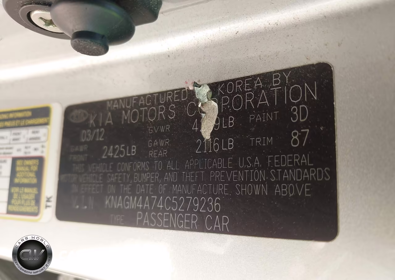 2012 Kia Optima Lx VIN:KNAGM4A74C5279236 - 9