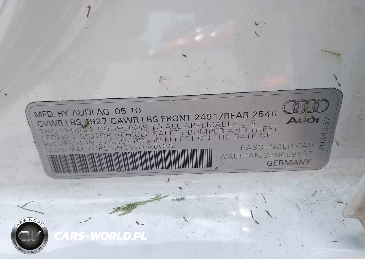 2010 Audi A4 2.0T Premium VIN:WAUFFAFL2AN069192 - 9