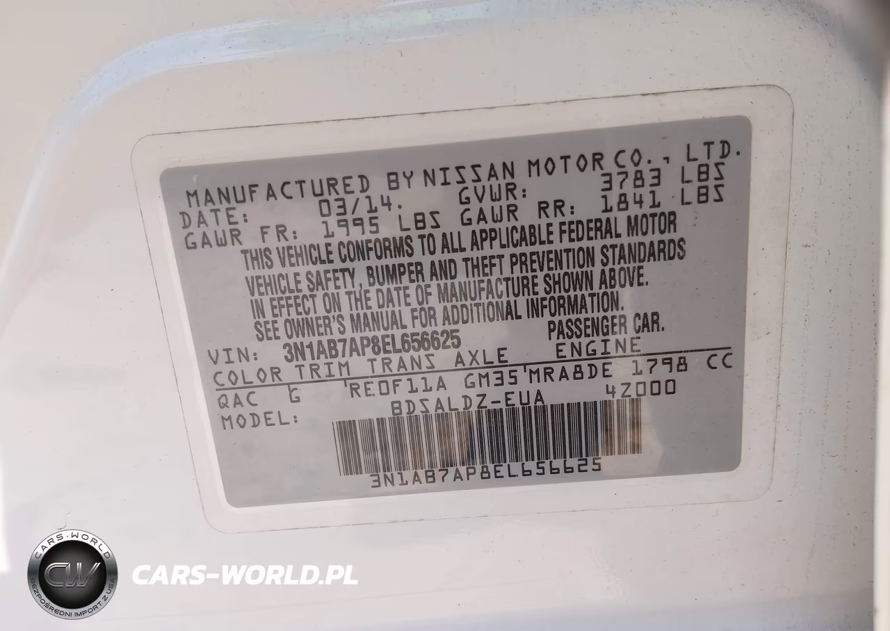 2014 Nissan Sentra Sv VIN:3N1AB7AP8EL656625 - 9
