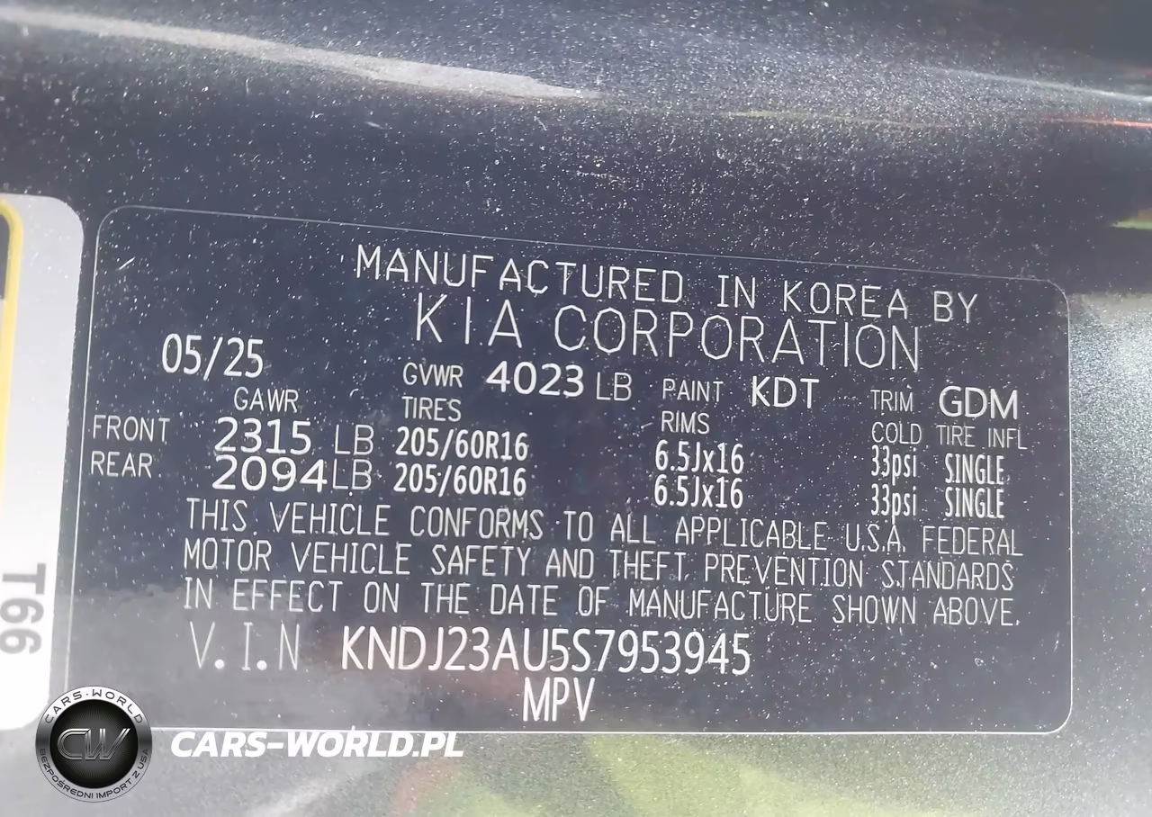 2025 Kia Soul Lx VIN:KNDJ23AU5S7953945 - 9