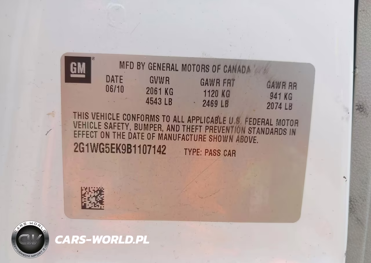 2011 Chevrolet Impala Lt VIN:2G1WG5EK9B1107142 - 9