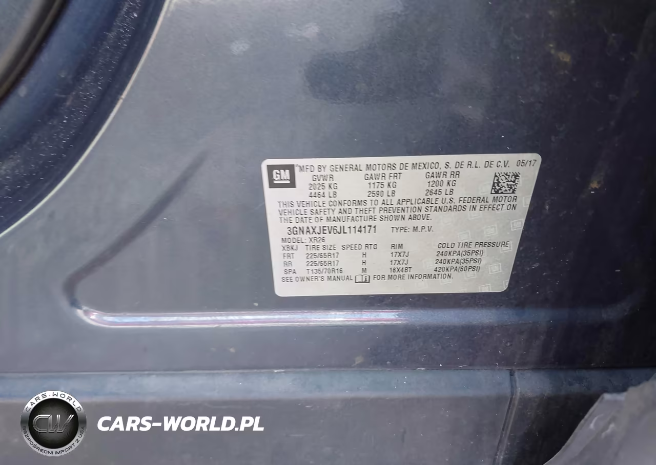 2018 Chevrolet Equinox Lt VIN:3GNAXJEV6JL114171 - 9
