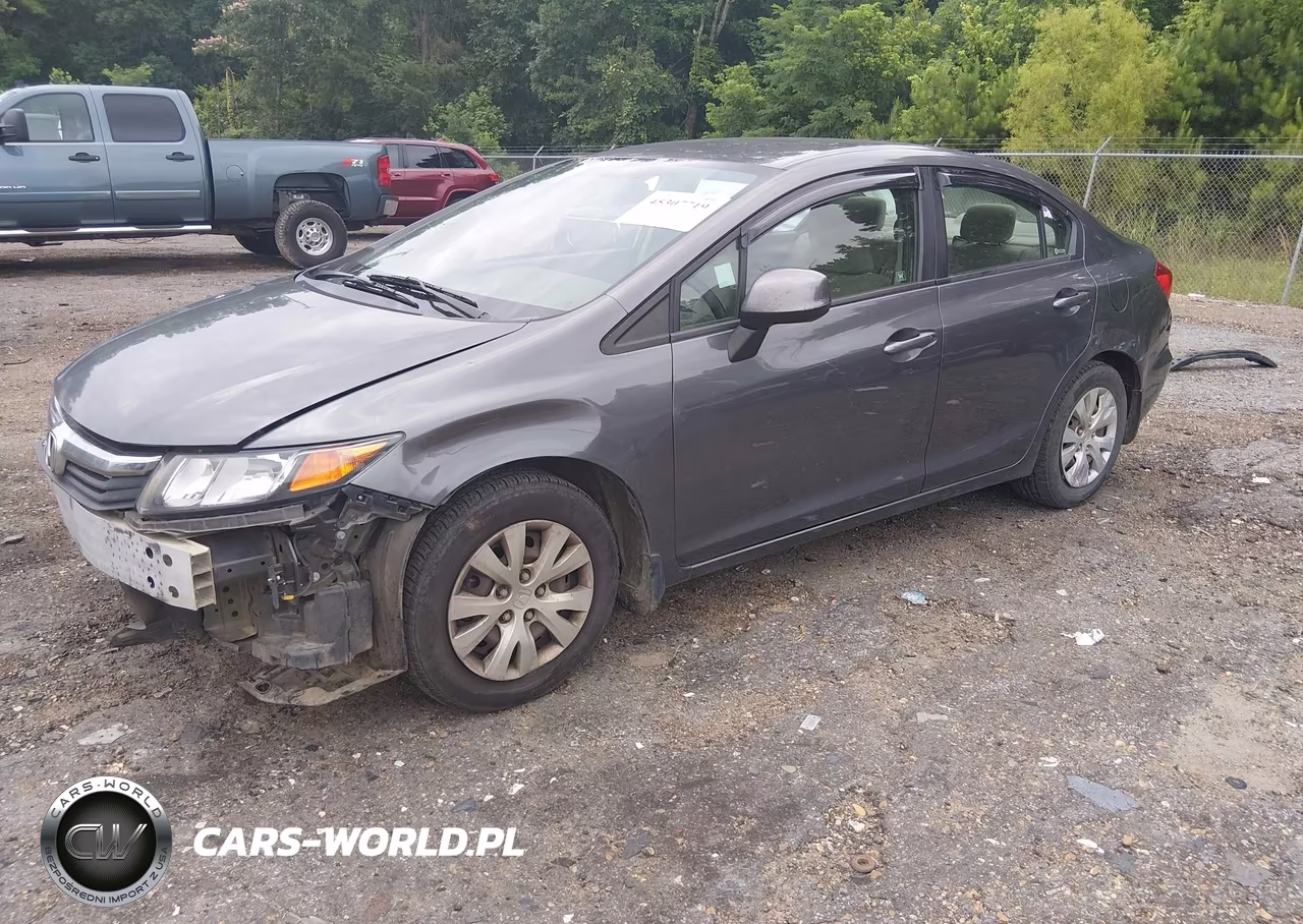 2012 Honda Civic Lx VIN:2HGFB2F53CH333572 - 2